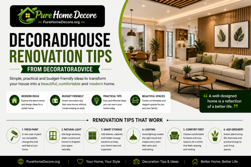 DecoradHouse Renovation Tips From DecoratorAdvice: Simple Ways to Make Your Home Look Better