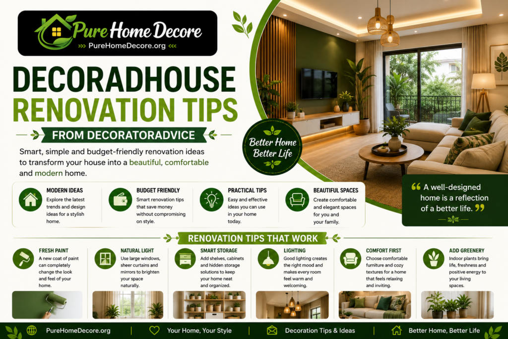 DecoradHouse Renovation Tips From DecoratorAdvice: Simple Ways to Make Your Home Look Better
