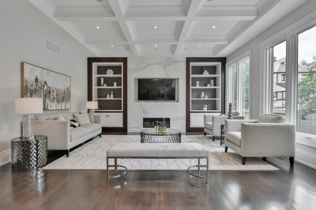 Beautifully styled living room showcasing timeless interior design styles